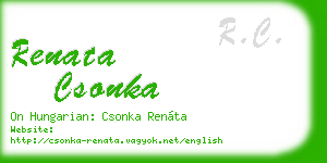 renata csonka business card