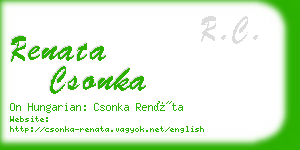 renata csonka business card